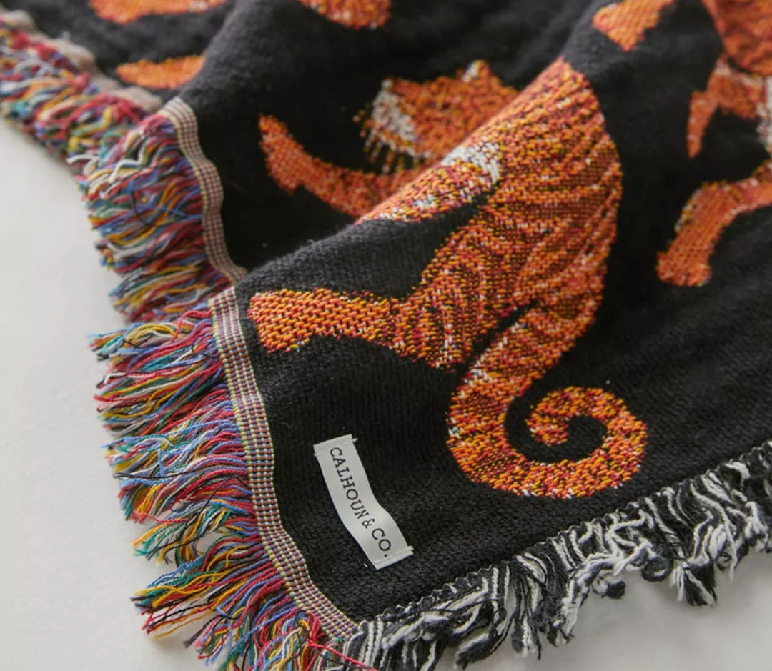 Tiger Parade Tapestry Throw Blanket