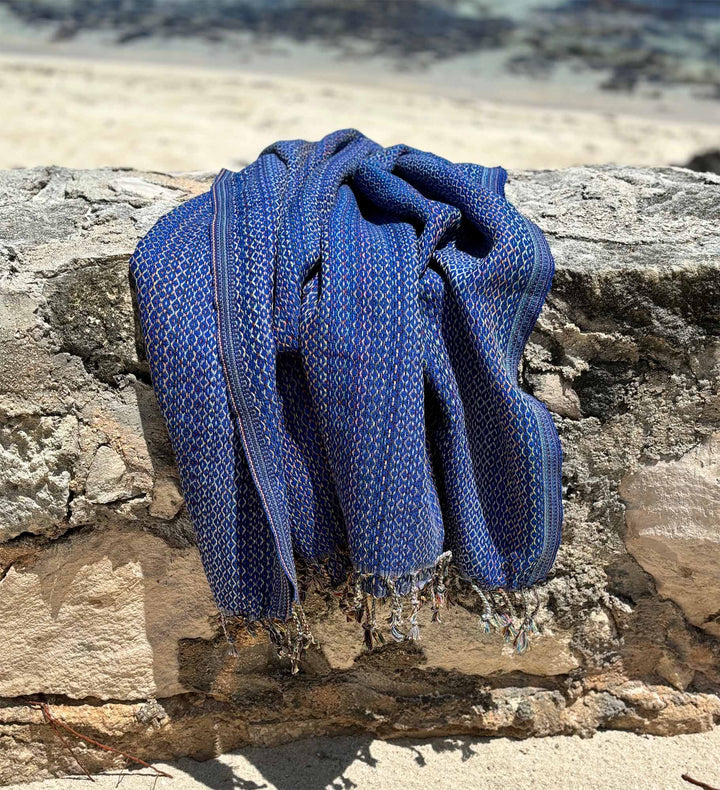 Topaz Blue Peshtemal Turkish Towel