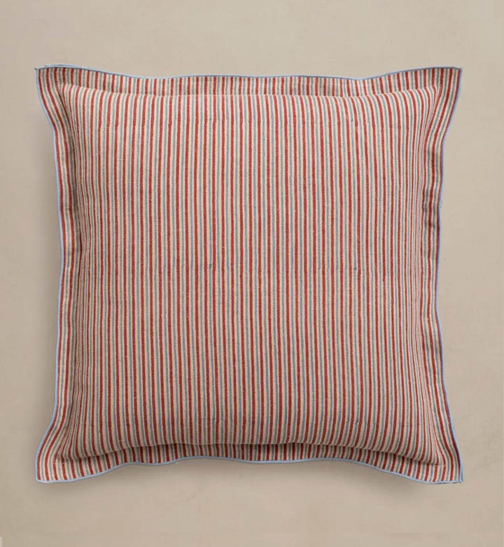 Vasara Striped Linen Pillow Cover
