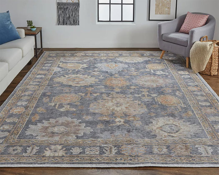 Wendover Hand Knotted Rug - Charcoal